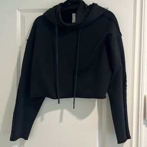 Black size small cropped sweatshirt
